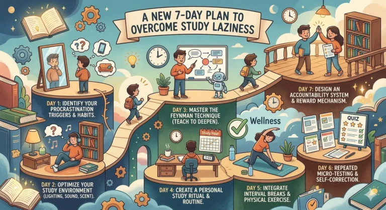 A 7-Day Plan to Fix Study Laziness (Simple Study Reset for Students)