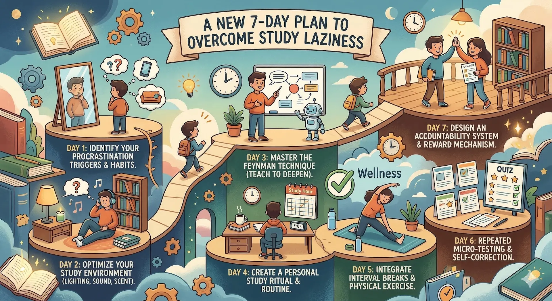 A 7-Day Plan to Fix Study Laziness (Simple Study Reset for Students)