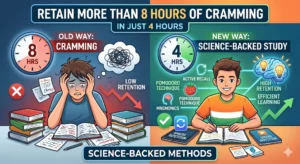 How to Study Just 4 Hours and Retain More Than 8 Hours of Cramming