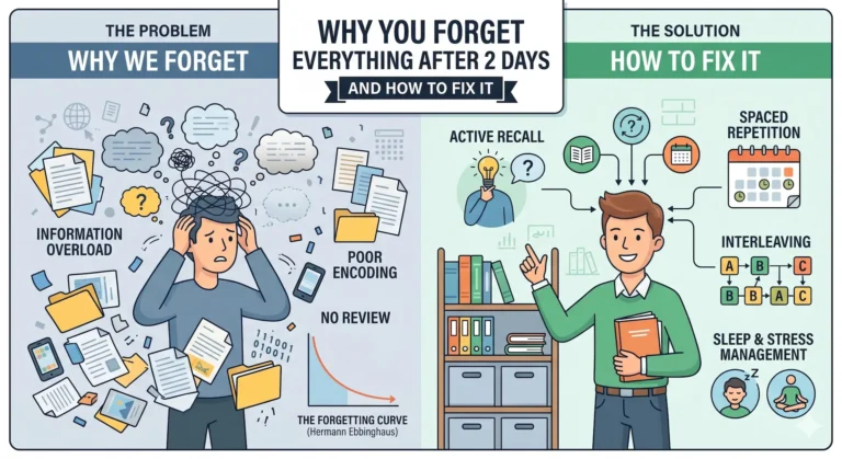 Why You Forget Everything After 2 Days – And How to Fix It